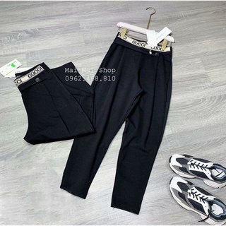 Quần baggy dáng thụng lưng cao hai mẫu cạp