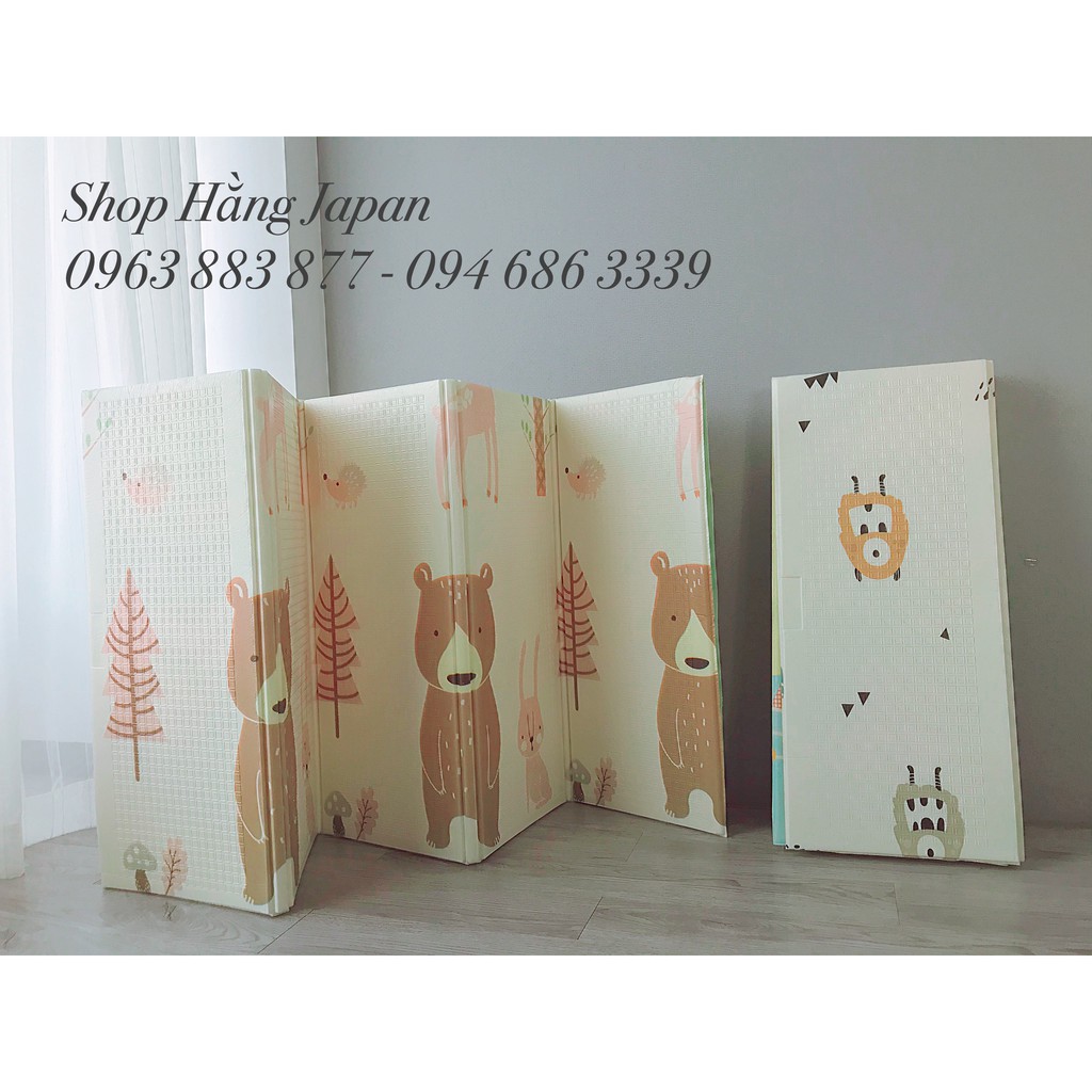 Thảm xốp XPE chống thấm cho bé phủ lớp silicon, gấp gọn hàng chính hãng
