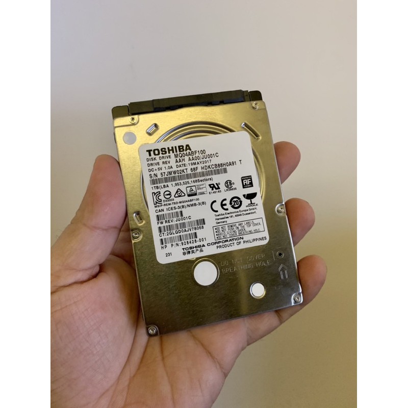 Ổ Cứng Laptop HDD 1TB Toshiba 2.5" Slim 7mm _ Sata 3 _ Cache 128MB