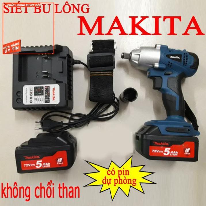 Điện máy Minh Đức - Tổng kho bán buôn bán lẻ SIẾT BU LÔNG KHÔNG CHỔI THAN MAKlTA BTW72V + 2 pin Cảm ơn quý khách hàng đã