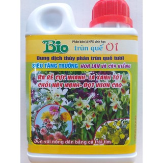 Phân bón TRÙN QUẾ cho HOA HỒNG Dưỡng Lá - Chai 250ml