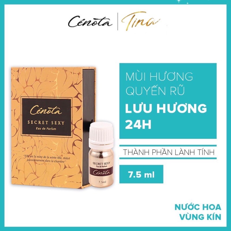 Nước hoa vùng kín Cenota Secret Sexy, nước hoa an toàn lưu hương 24h