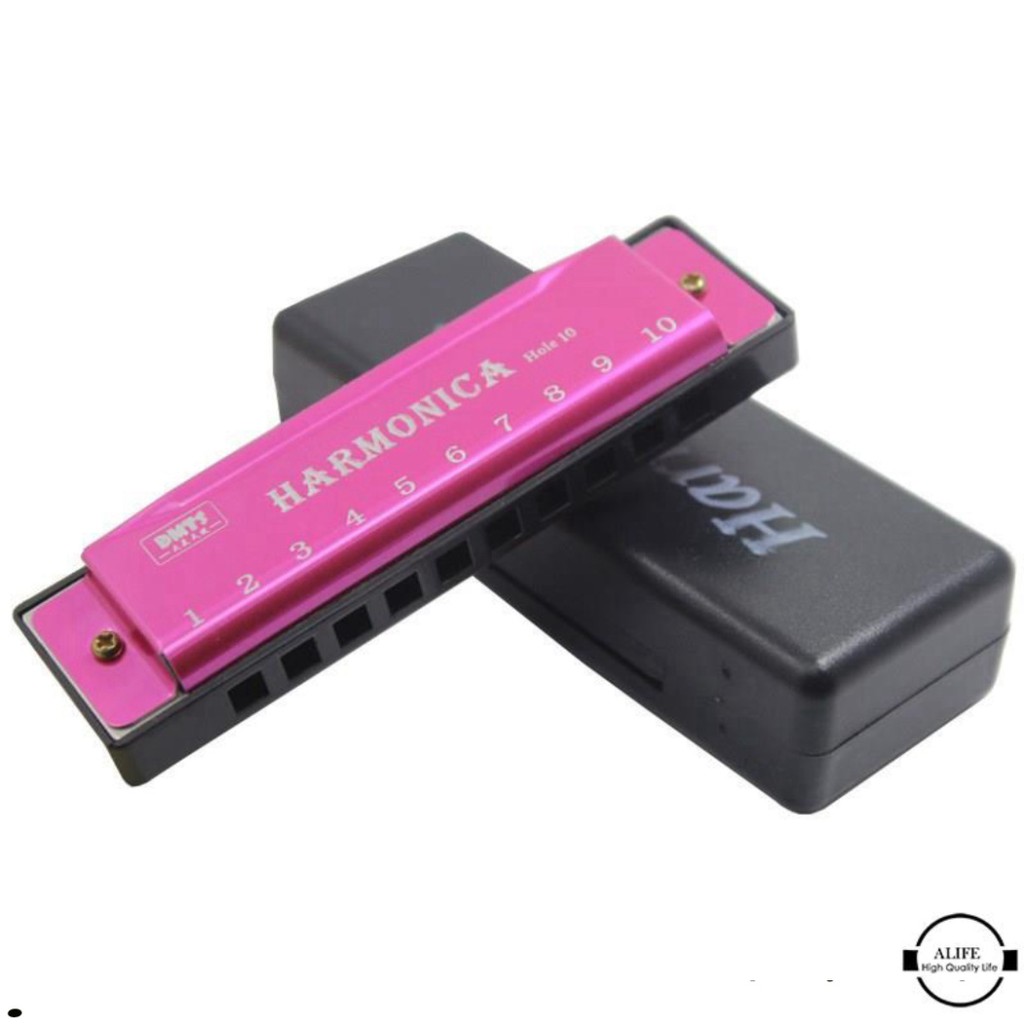Kèn Harmonica 10 Lỗ Chuyên Nghiệp Cho Người Mới Bắt Đầu