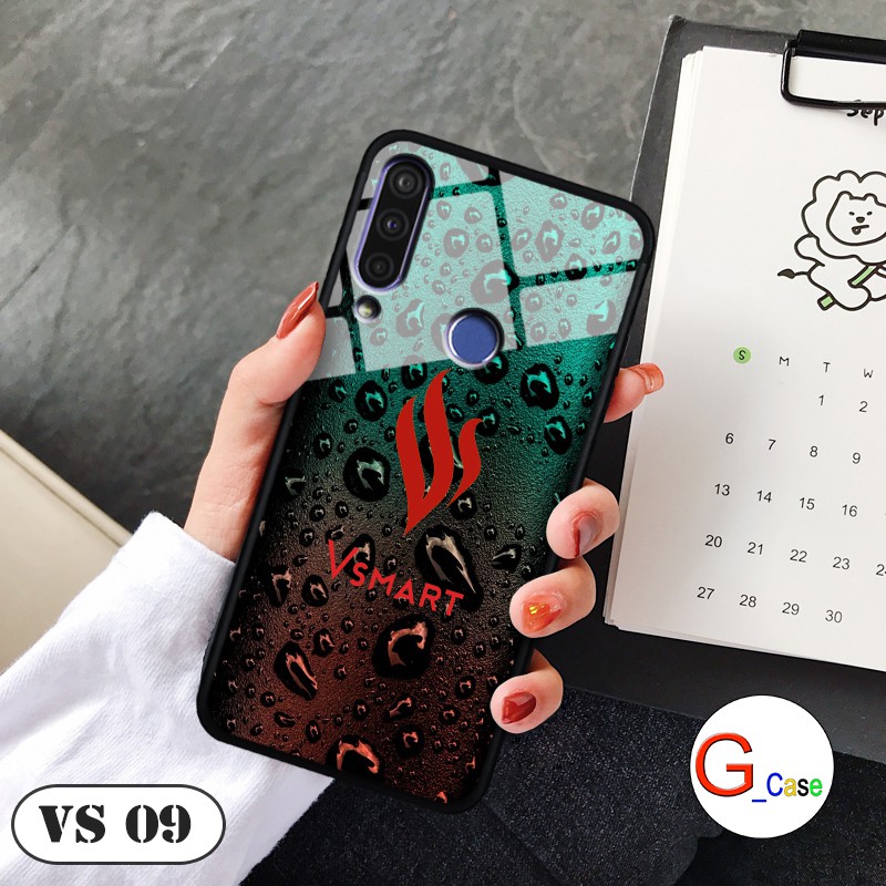 Ốp lưng Vsmart Joy 3 - lưng kính in logo hãng điện thoại