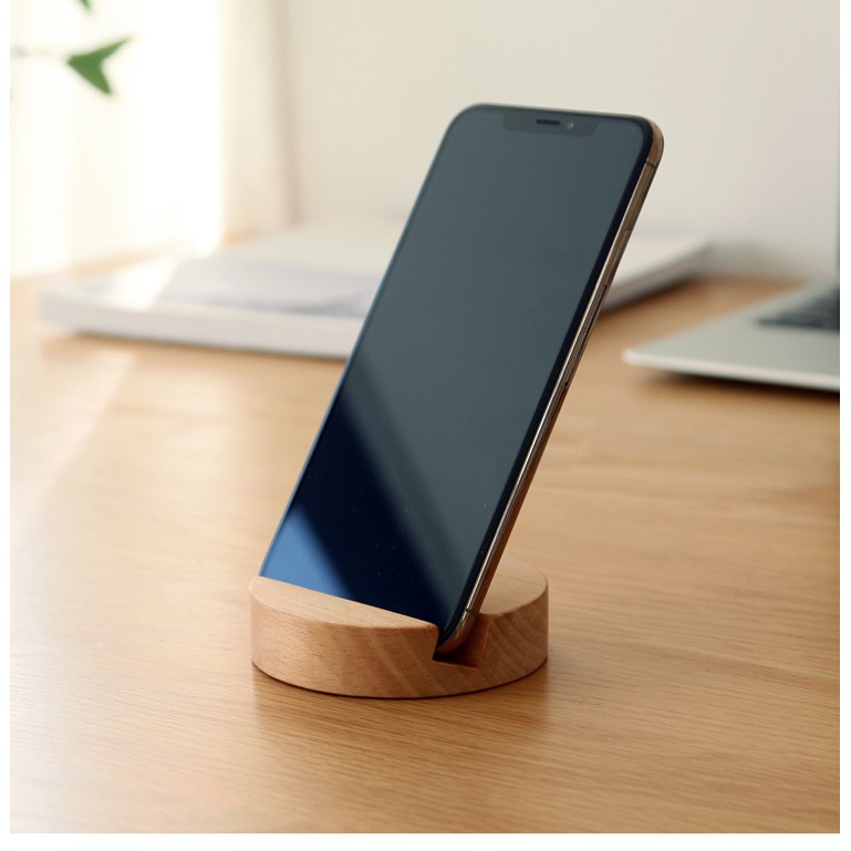 Giá đỡ điện thoại iphone / ipad - gỗ beech (3 kiểu)