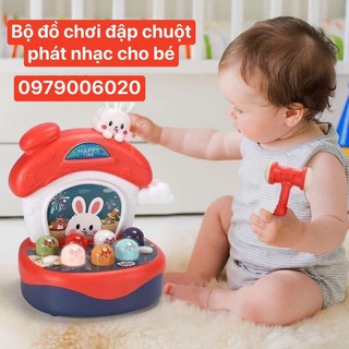 BỘ ĐỒ CHƠI ĐẬP CHUỘT PHÁT NHẠC - tích hợp nhiều chức năng giúp bé phát triển não bộ 1 cách tốt nhất