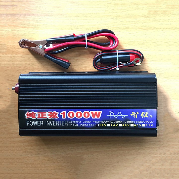 [Mã ELHA22 giảm 6% đơn 300K] Bộ kích điện công suất 1000w, cho ac quy 12V lên 220V INVERTER Sóng sin chuẩn