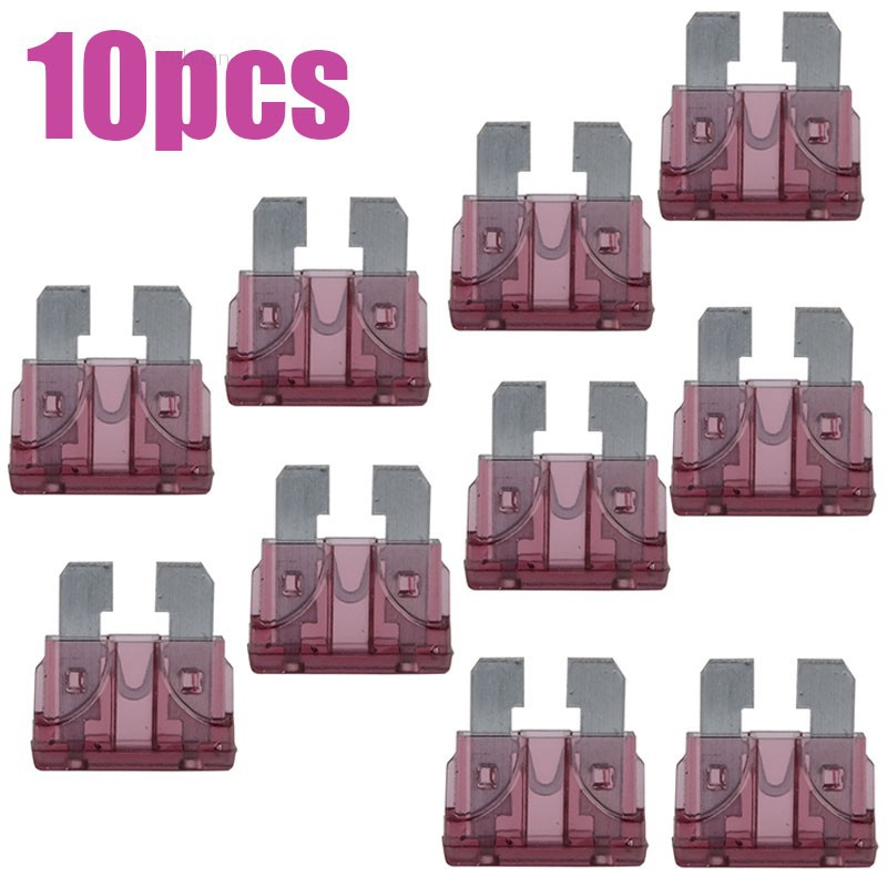 Set 10 cầu chì 40A nhiều màu sắc thích hợp cho xe hơi/xe tải/tàu thuyền