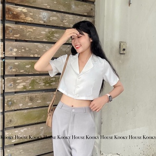 KOOKY HOUSE - IRIS TOP - Áo sơ mi croptop form rộng