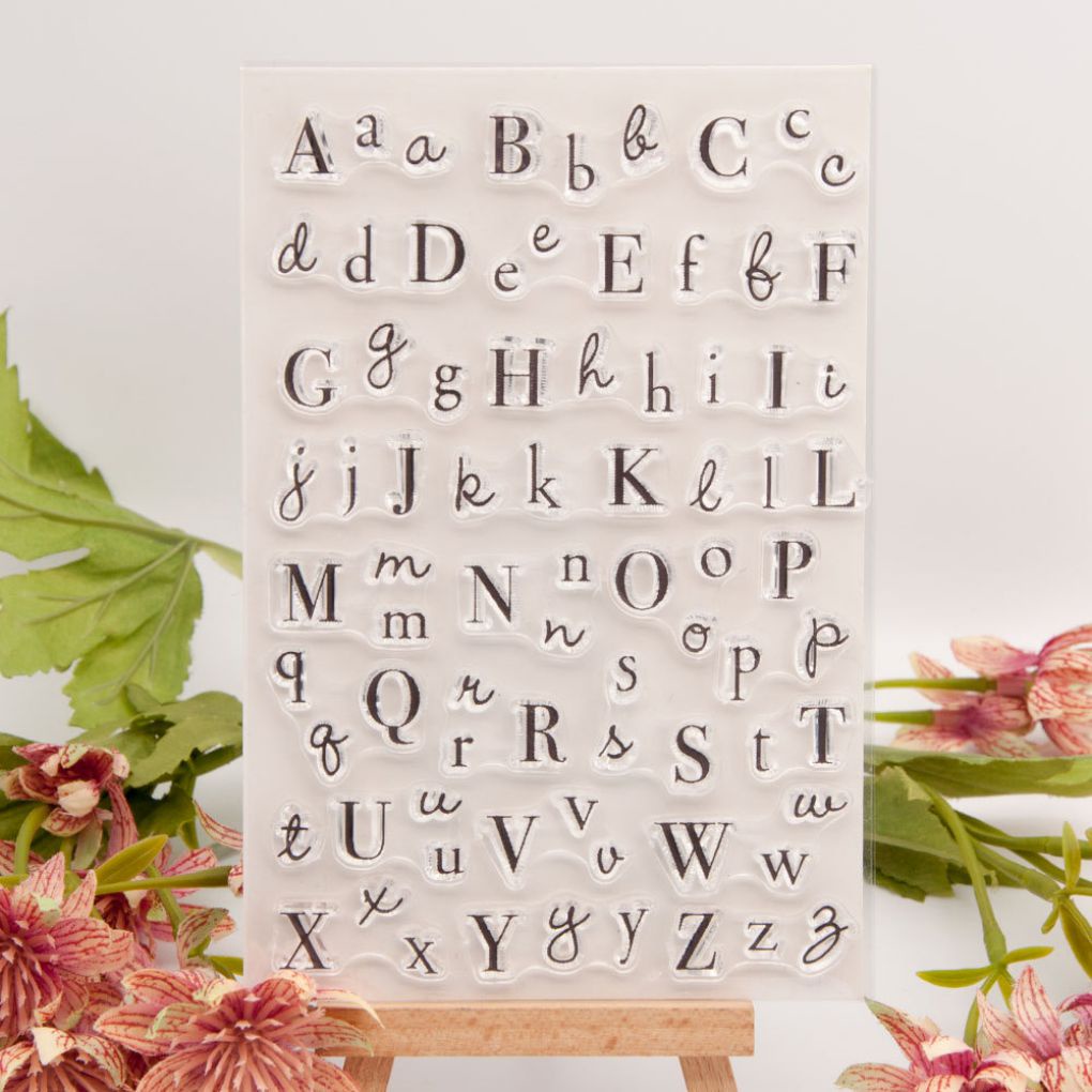 Seal Stamp DIY Craft Scrapbooking English Letter Decoration TPR Cake Embossing Album Alphabet