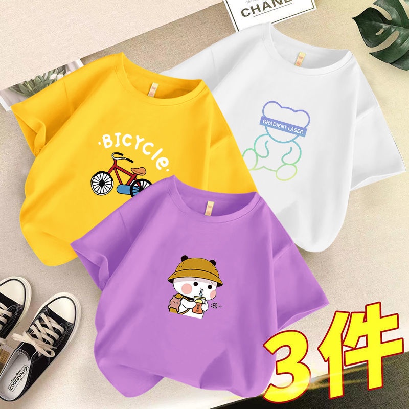 Áo Thun Tay Lỡ Mùa Hè Phong Cách Mới Cho Bé Trai