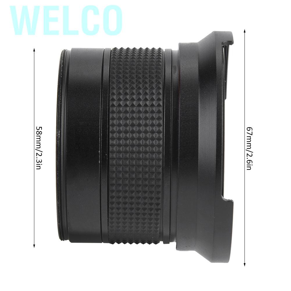 Ống Kính Góc Siêu Rộng 58mm 0.35x Cho Máy Ảnh Kỹ Thuật Số Nikon Be8