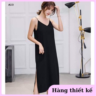 ( Hàng cao cấp ) ĐẦM 2 DÂY NHIỀU MÀU CHẤT LỤA MỀM MẠI SIÊU ĐẸP