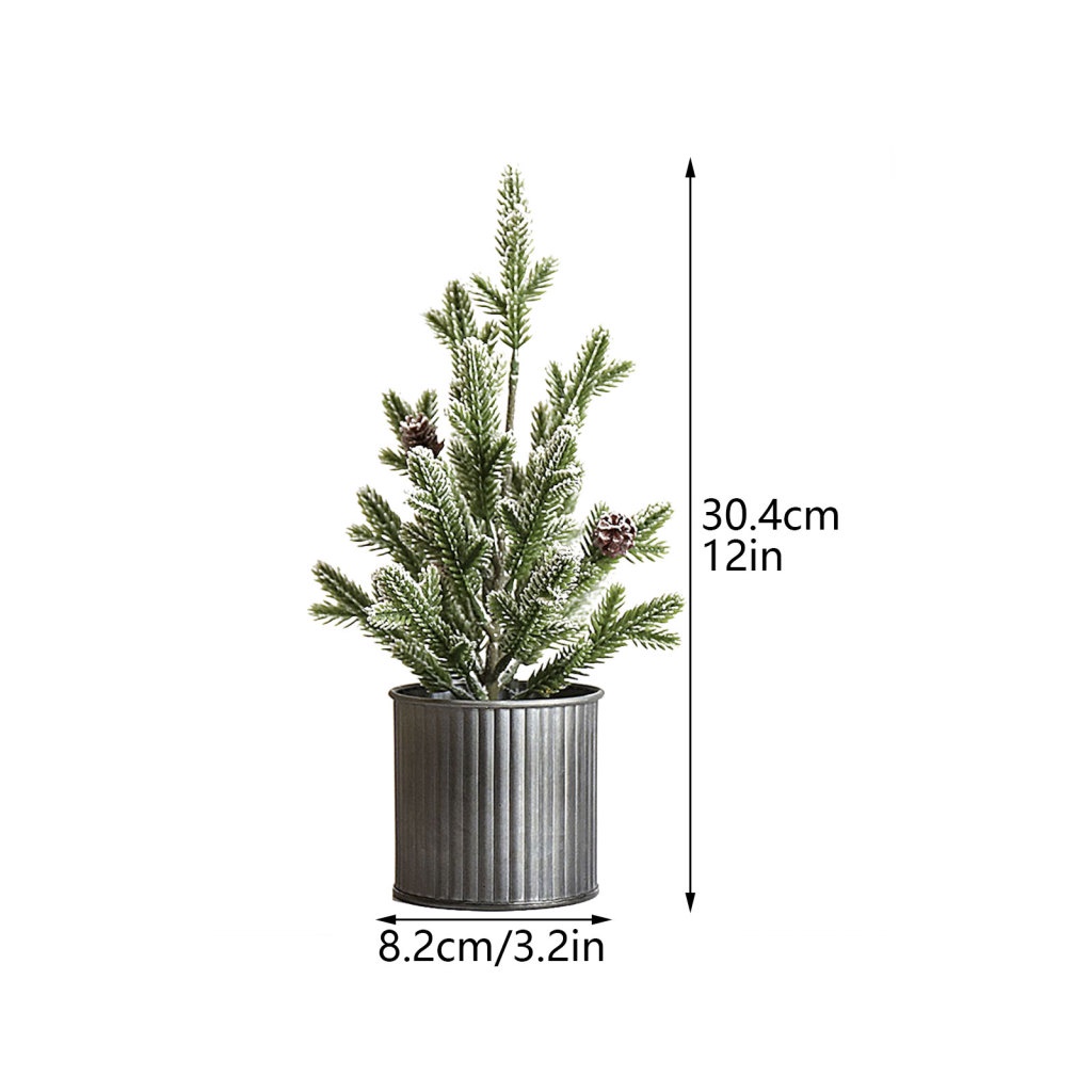Cây Thông Giả Bằng Sắt PE 19X30.4Cm Dùng Trang Trí Giáng Sinh
