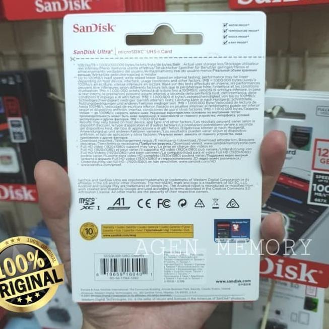 ➦ Micro SD SANDISK 128gb 120mb / s Ultra class 10 A1