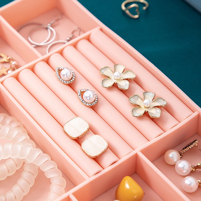 Hộp Silicone Đựng Trang Sức Để Bàn Nhiều Ngăn Sáng Tạo