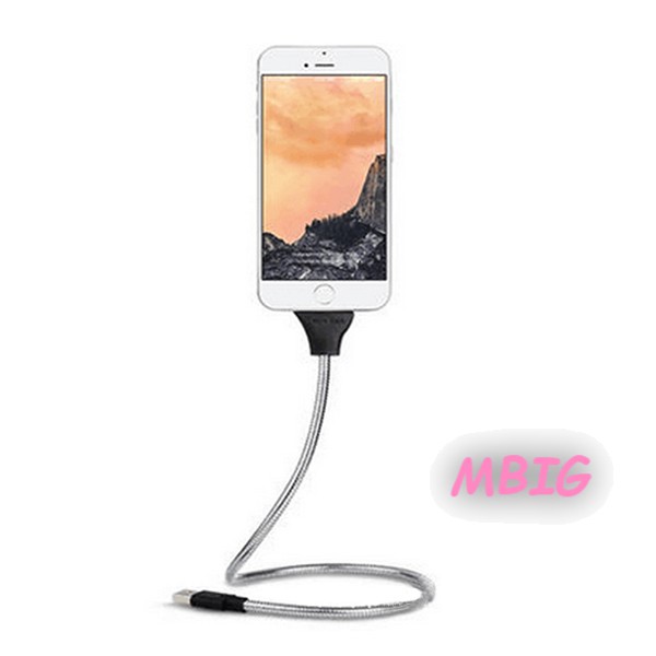 MG Lazy Bracket Charging Cable Anti-Fracture Car Dock Flexible Stand Up Phone Data Cable Holder @vn