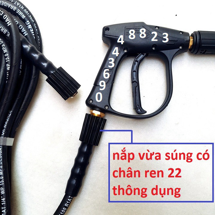 DÂY RỬA XE 20M, Phụ kiện máy rửa xe xách tay