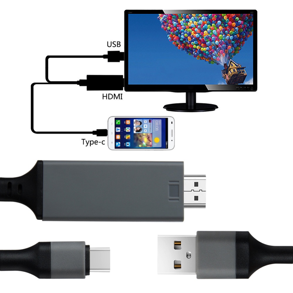 Cáp ChuyểN Từ USB3.1 Sang Hdmi Ultra HD 1080P 4k Cho Samsung S8 S9 S10
