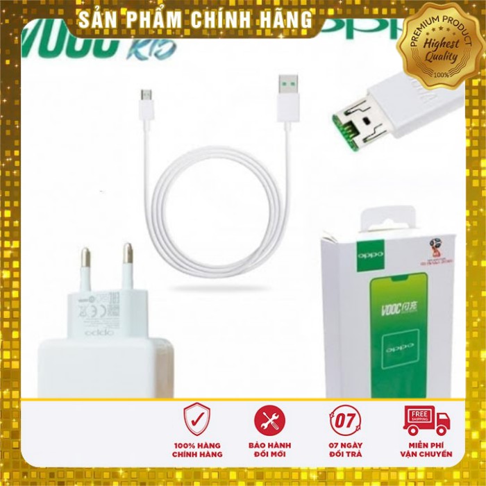 Bộ sạc nhanh OPPO VOOC A7/F3/F5/F7/F9/A3s/Find X/R7/R7plusReno5/Find X2/Reno3Pro/Reno4 Pro/Reno4/A92/A93/A5