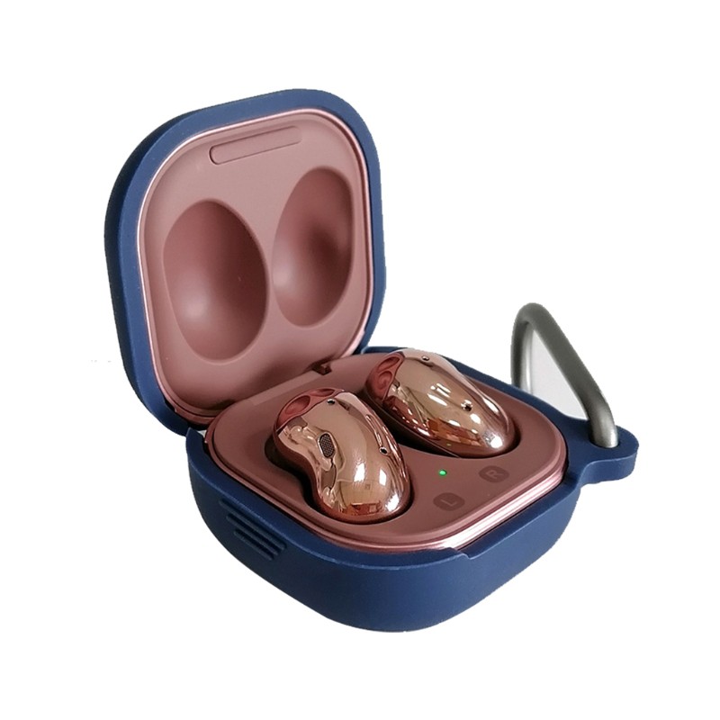 Ốp Bảo Vệ Tai Nghe Bằng Silicon Màu Trơn Dành Cho Galaxy-Buds Live