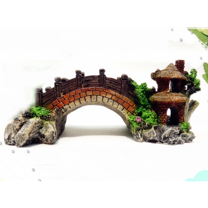 Mô Hình Hòn Non Bộ Trang Trí Cầu Cảnh Trang Trí Bể Cá Hồ Thủy Sinh -  Cây Cầu Cảnh Giả Đá Trang Trí Bể Cá