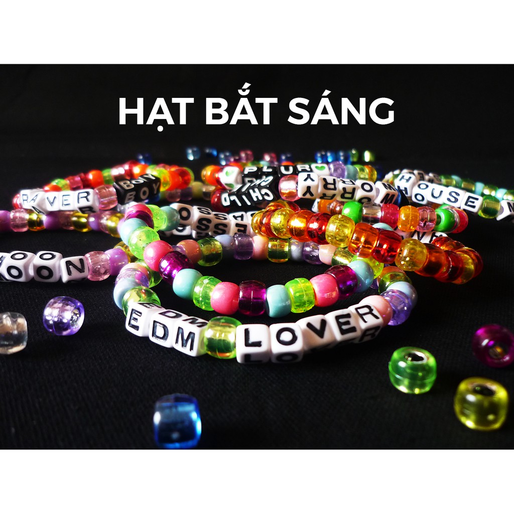 Set 10 vòng kandi (trở lên) các loại - 72K - phụ kiện rave edm festival raver kandi perler DJ - Skeetboot Shop