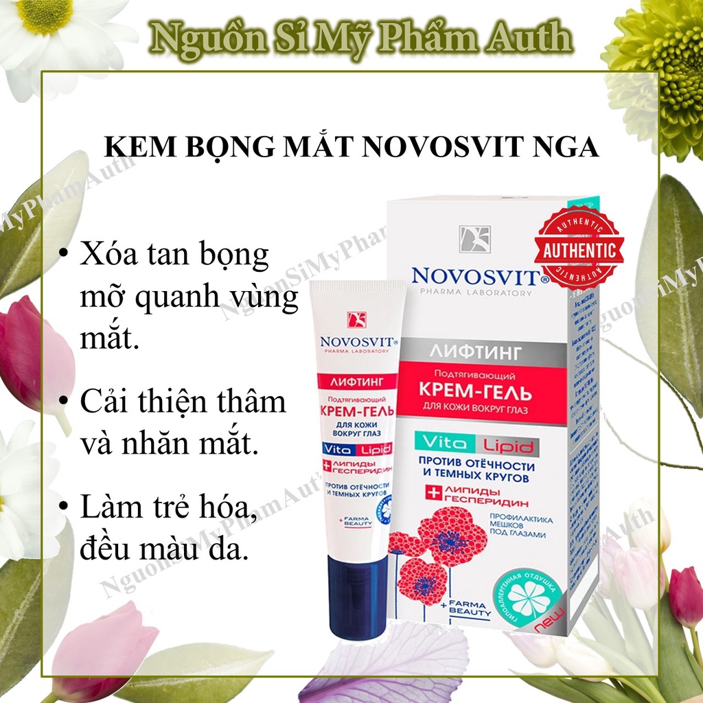 Kem Novosvit dưỡng mắt trị bọng và thâm quầng mắt