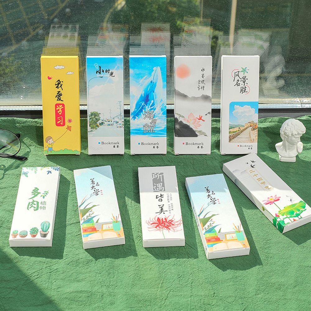 Kẹp Sách Hình Cây Hoa Trung Quốc Bằng Giấy Kích Thước Nhỏ Gọn