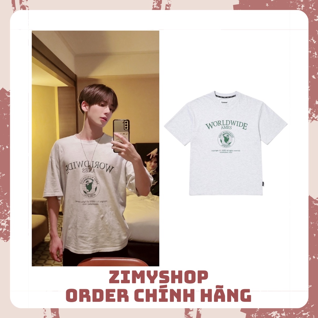 CHÍNH HÃNG ÁO THUN WORLDWIDE AMES TAEHYUN TXT
