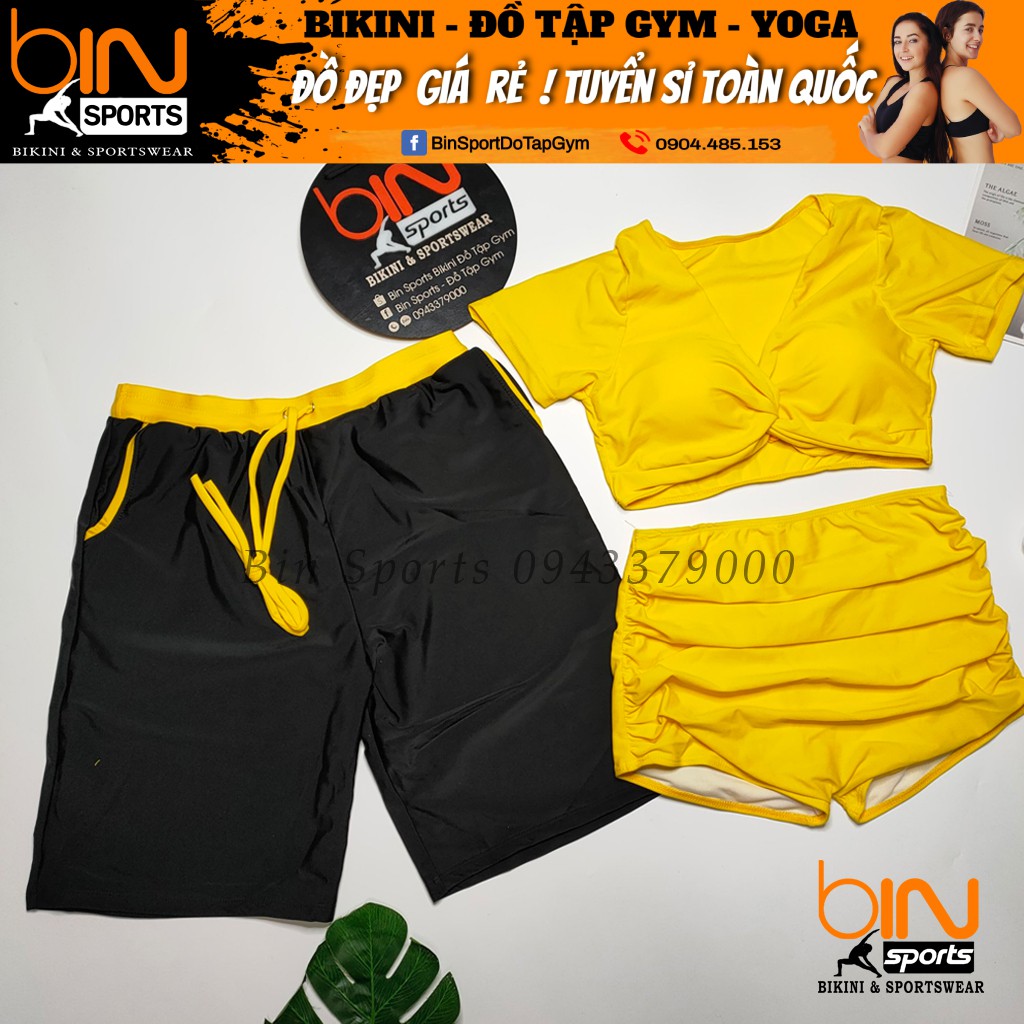 Đồ Bơi Cặp Nam Nữ Mặc Đi Biển Bin Sports CB074