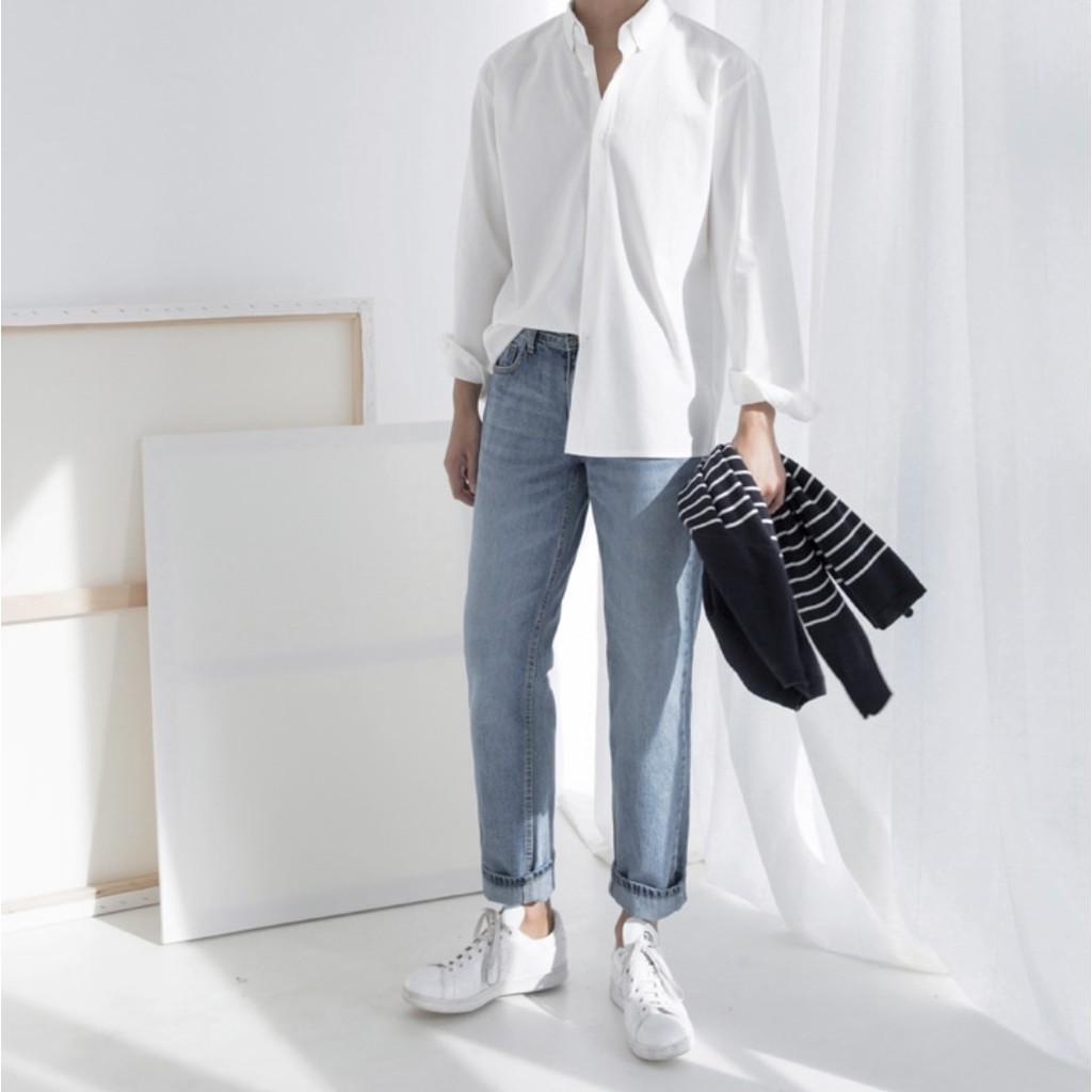 QUẦN JEAN Slimfit Baby Blue CHUOTTRANG | BigBuy360 - bigbuy360.vn