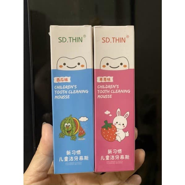 Kem đánh răng trẻ em MOUSSE dạng bọt an toàn cho bé