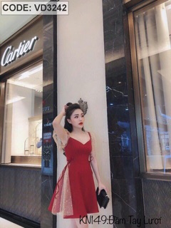 Đầm tay lưới bigsize