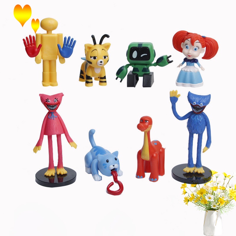 Set 8 Mô Hình Nhân Vật Hoạt Hình Trang Trí