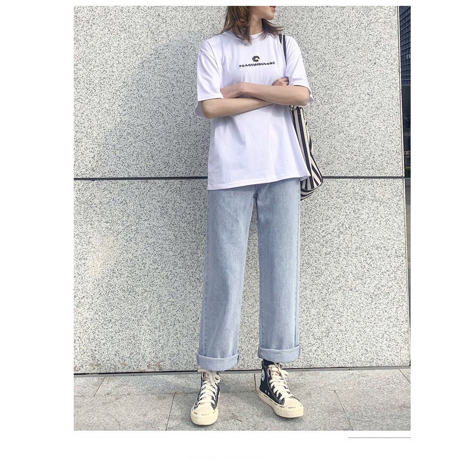 Quần Jean Nữ,baggy, quan jeans, Ống Suông Rộng, NS-01 Cao Cấp - Phong cách Hàn Quốc