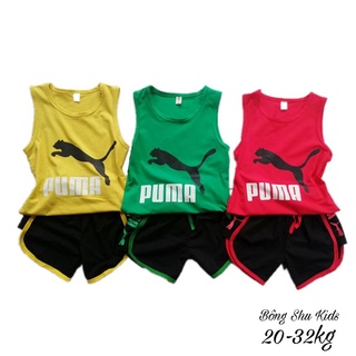 Bộ ba lỗ puma cho bé trai size đại cồ 20-32kg