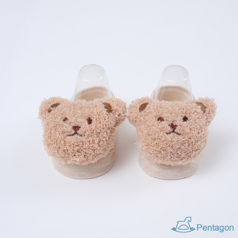 Tất Thuyền Chống Trượt Hình Búp Bê Hoạt Hình Cho Trẻ Sơ Sinh