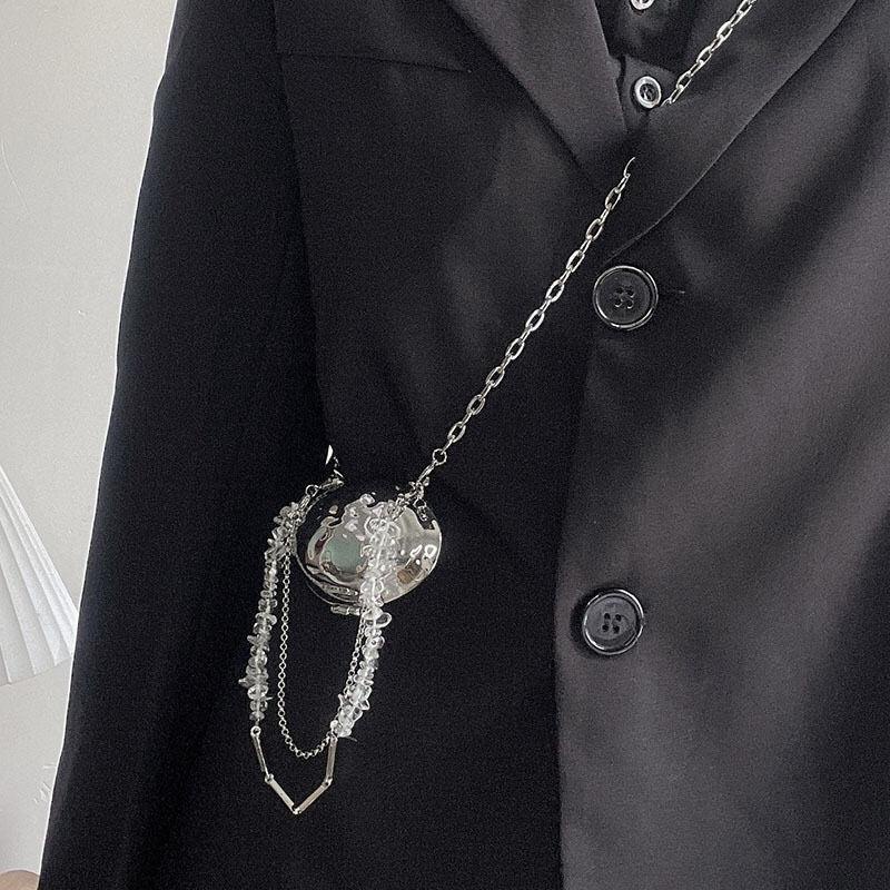 Dây Xích Kim Loại Màu Bạc Đeo Thắt Lưng Phong Cách Cổ Điển Thời Trang Cho Nữ