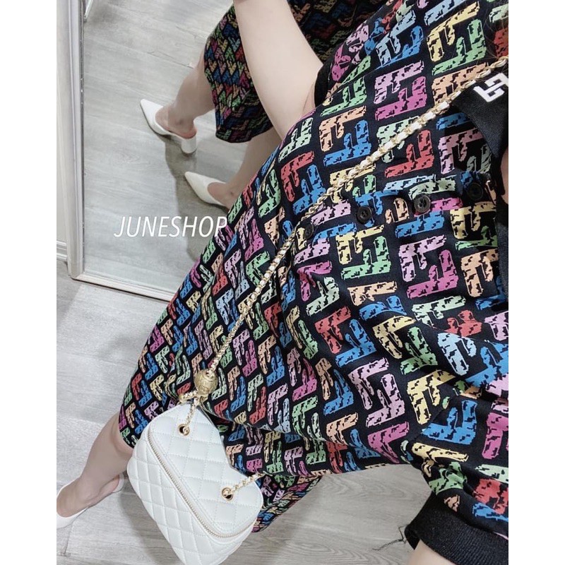 váy polo FL cổ dệt kim cho nữ
