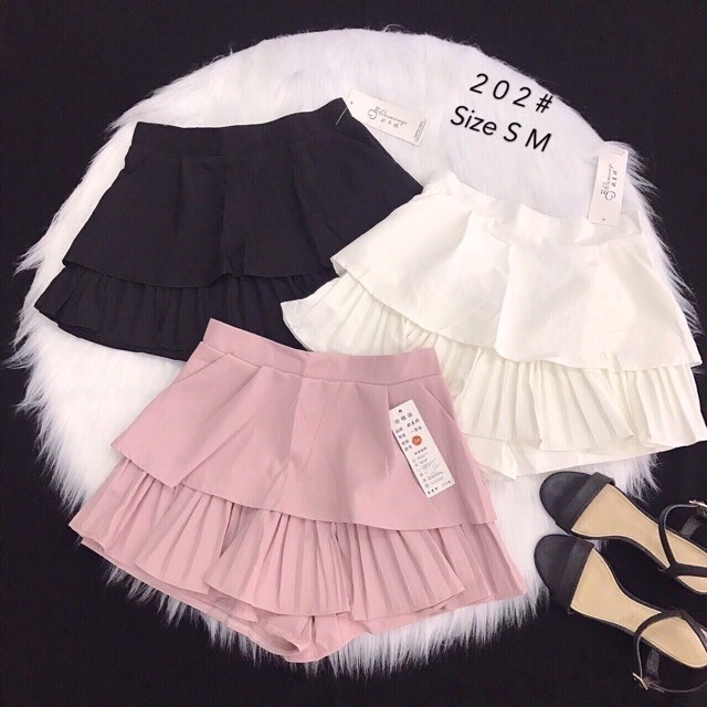 [Mã WASKT410K giảm 10K đơn 50K] CHÂN VÁY HAI TẦNG XẾP LY XINH CỰC XINH ☘️☘️ | BigBuy360 - bigbuy360.vn