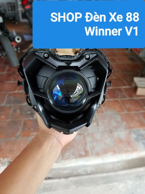 [Hàng chuẩn bảo hành 1 năm] Gương Cầu Hella V6.0 trên chóa đèn Winner V1