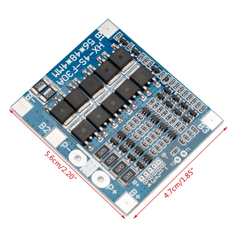 Mạch bảo vệ BMS dành cho pin 4 dây 12.8V LiFePo4 18650 12.8V 30A