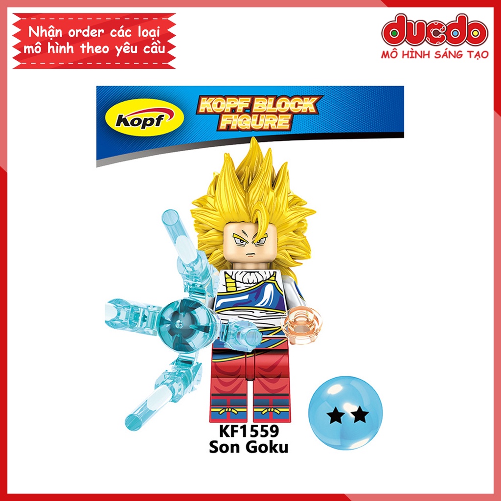 Minifigures các nhân vật 7 viên ngọc rồng mới nhất - Đồ chơi Lắp ghép Mini Dragon Ball Goku KF6142 Mô hình