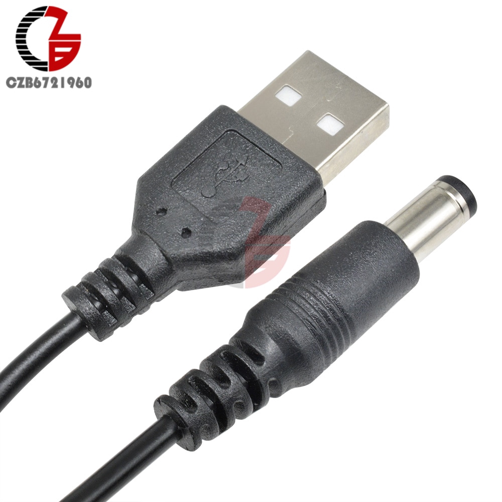 Dây cáp chuyển đổi USB 2.0 A sang DC 5.5mm x 2.1mm