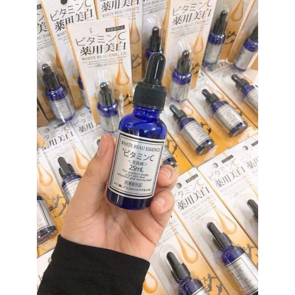 Serum Trắng Da Vitamin C White Beau Esence Nhật Bản 25ml Sáng Da Mờ Thâm Nám Hiệu Quả Sau 2 tuần