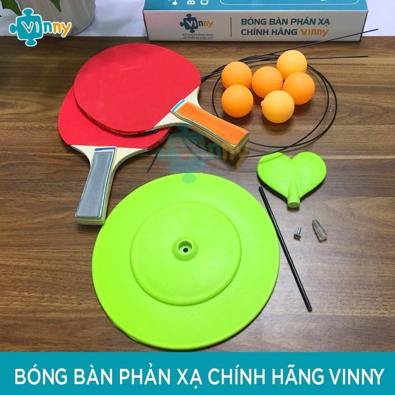 [Vinny 6 Bóng] Đồ chơi Bóng Bàn Phản Xạ Không Cần Bàn Tại Nhà Chính Hãng Vinny Cho Mọi Lứa Tuổi