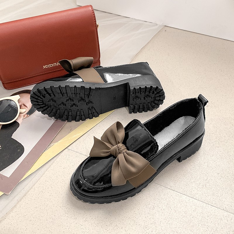 Giày Da Đế Bằng Thời Trang Thanh Lịch Cho Nữ | BigBuy360 - bigbuy360.vn