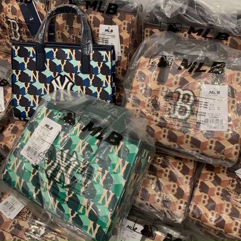 Túi MLB tote mẫu mới màu họa tiết xinh lại mắc hàng fulltag