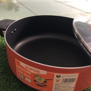 Dẫn nhiệt nhanh tiết kiệm gas 20-25%. nồi canh sắc màu fruits supor 26cm s08a26hi